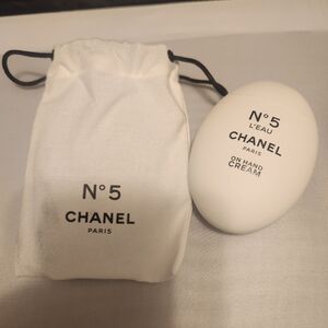 CHANEL No. 5 L'Eau On Hand Cream in White Oval 50 ml Container